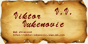 Viktor Vukenović vizit kartica